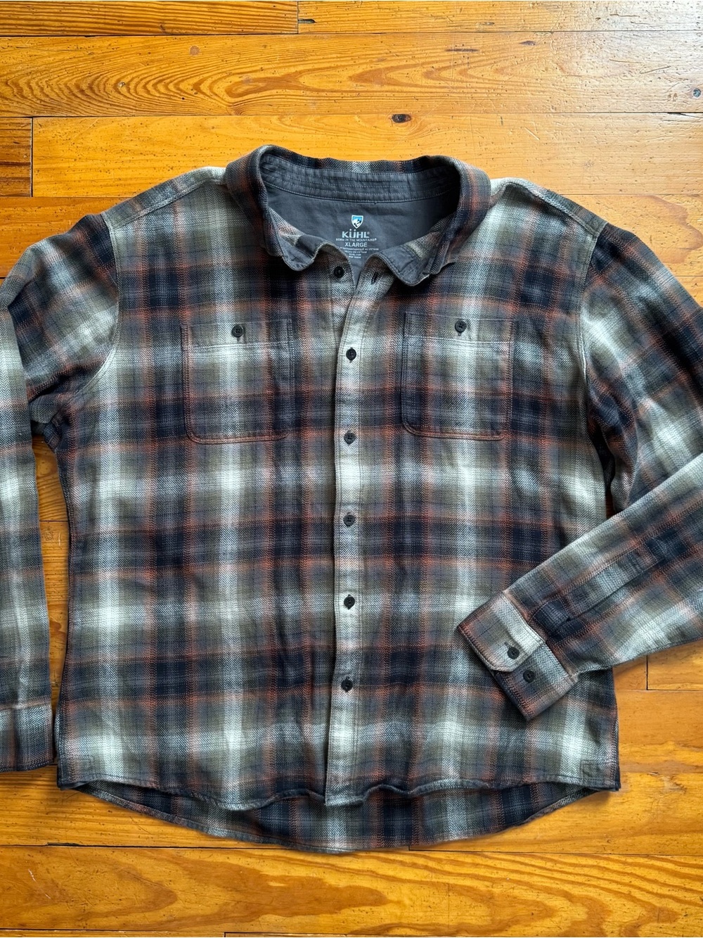 Kuhl The Law Plaid Flannel Button Down Shirt